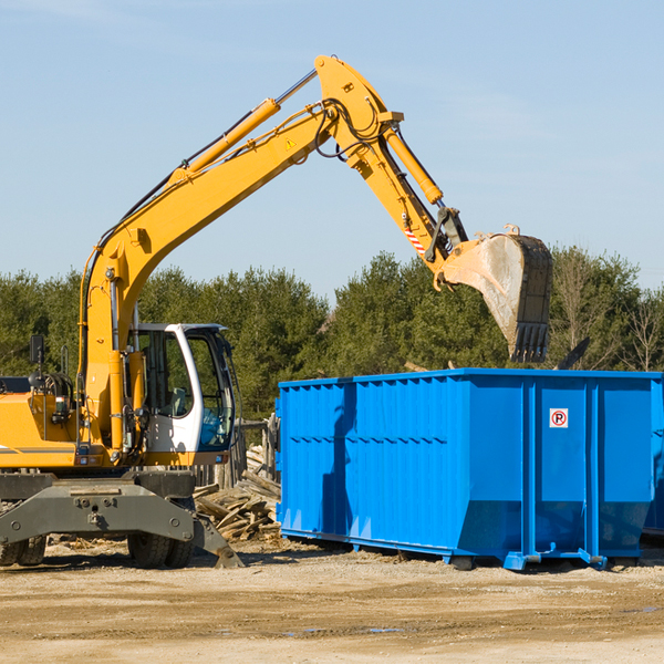 are there any restrictions on where a residential dumpster can be placed in Georgetown